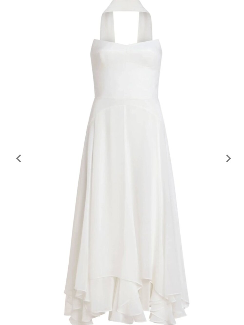NWT Amanda Uprichard Monterey Dress With Scarf, Size XS